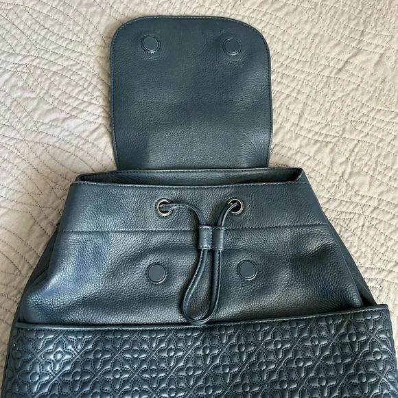 Tory Burch Navy Blue Backpack
